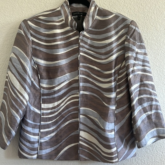 Lafayette 148 Striped Evening Jacket - Picture 8 of 9